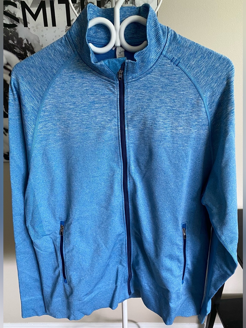 lululemon athletica Heathered Sky Blue Full-Zip Performance Jacket